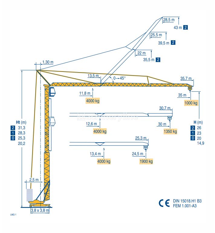Macara automontantă Potain GTMR 331 B - 2