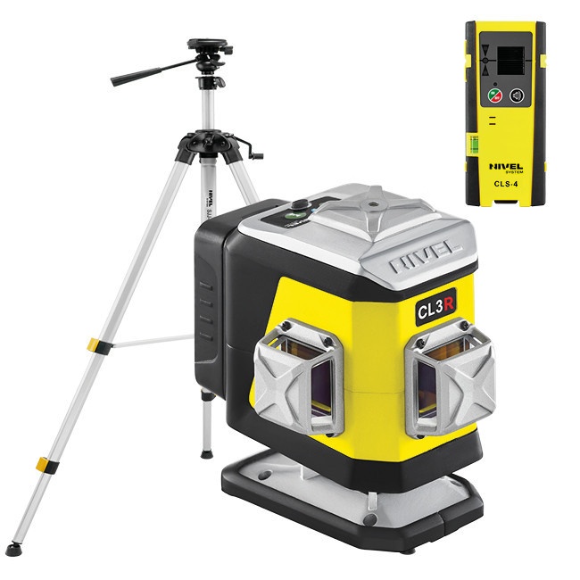 Nivela laser in cruce Nivel System CL3R cu trepied SJJM1EX receptor CLS4