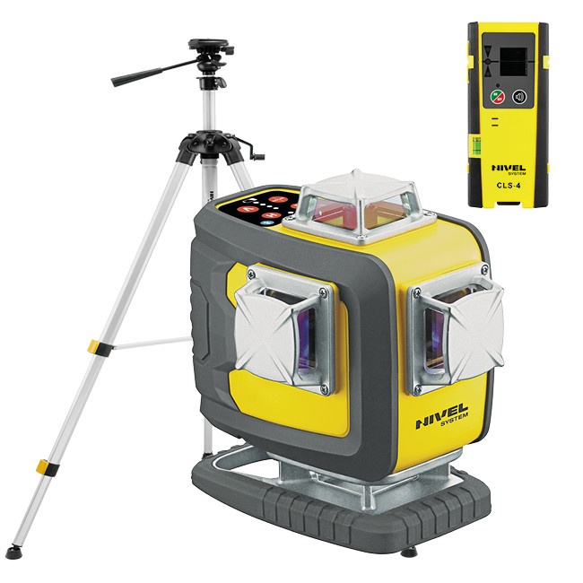 Nivela laser in cruce Nivel System CL4D-R cu trepied SJJM1EX senzor CLS4