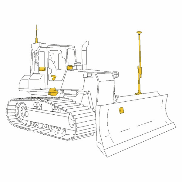 Sistem ghidare automat pentru Buldozer Topcon 3D GPS
