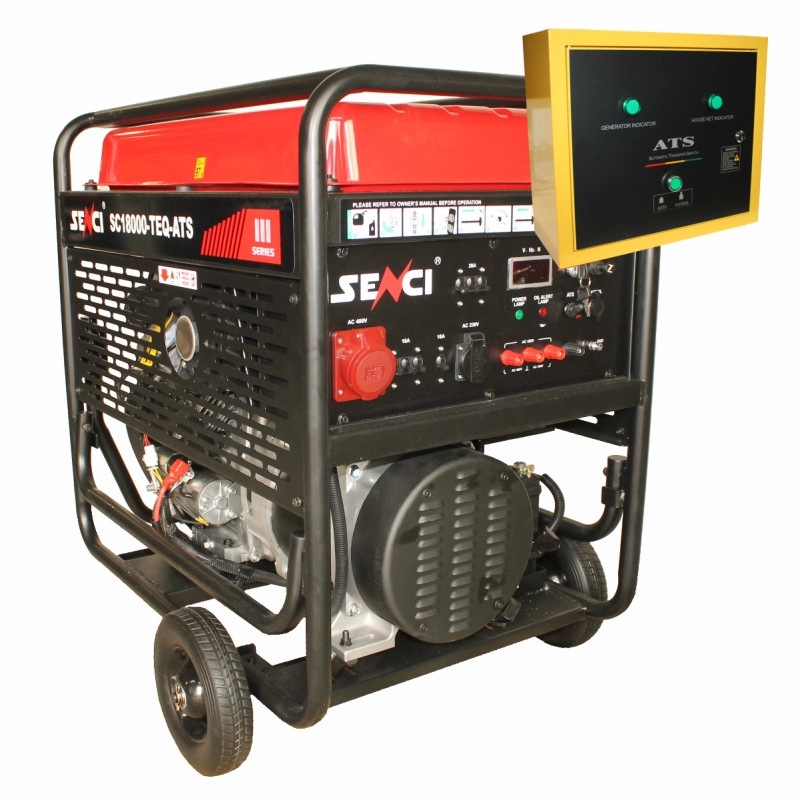 Generator de curent SENCI SC18000TE EVO-ATS putere maxima 17 kW/400V 5 kW/230V ATS inclus