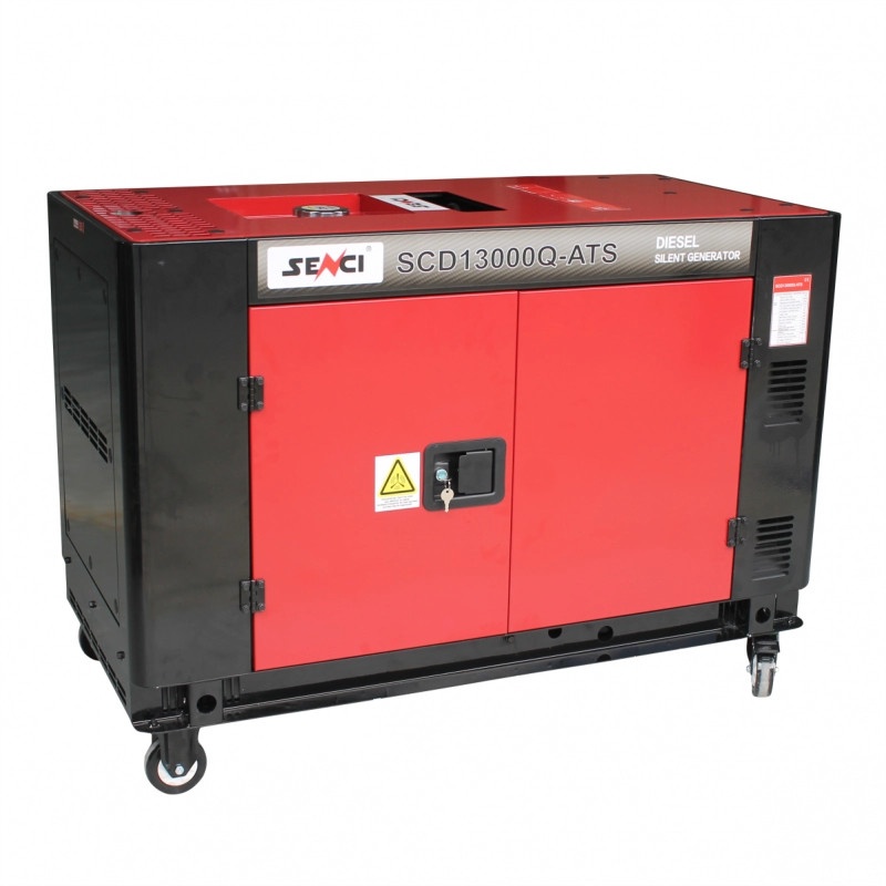Generator trifazat insonorizat SENCI SCD13000Q-3 11 kW 400V, motor Diesel